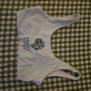 Darc Sport White Sports Bra with Black Graphic